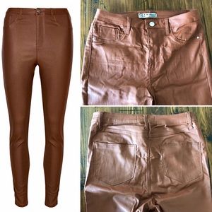 Primark satin sheen stretchy leather like jeggings